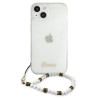 Guess GUHCP13SKPSWH Hardcase for iPhone 13 mini 5,4" / Transparent White Pearl