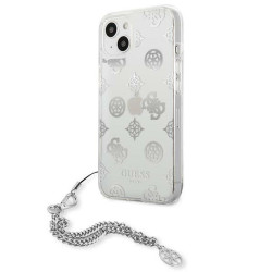 Guess GUHCP13SKSPESI Peony Chain Collection Hardcase for iPhone 13 mini 5,4" / silver