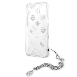 Guess GUHCP13SKSPESI Peony Chain Collection Hardcase for iPhone 13 mini 5,4" / silver