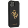 Guess GUHCP13SLS4GGBK Silicone 4G Logo Hard Case for iPhone 13 mini 5,4" / black