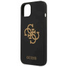 Guess GUHCP13SLS4GGBK Silicone 4G Logo Hard Case for iPhone 13 mini 5,4" / black