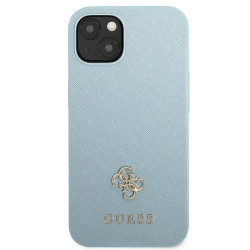 Guess GUHCP13SPS4MB Saffiano 4G Small Metal Logo Hardcase for iPhone 13 mini 5,4" / blue