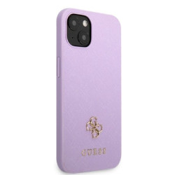 Guess GUHCP13SPS4MU Saffiano 4G Small Metal Logo Hardcase for iPhone 13 mini 5,4" / purple