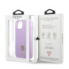 Guess GUHCP13SPS4MU Saffiano 4G Small Metal Logo Hardcase for iPhone 13 mini 5,4" / purple