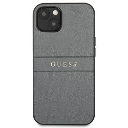 Guess GUHCP13SPSASBGR Saffiano Strap for iPhone 13 mini 5,4" / grey