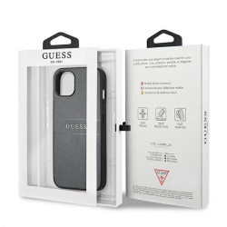 Guess GUHCP13SPSASBGR Saffiano Strap for iPhone 13 mini 5,4" / grey