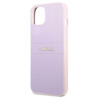 Guess GUHCP13SPSASBPU Saffiano Hot Stamp & Metal Logo for iPhone 13 mini 5,4" / purple