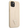 Guess GUHCP13SPSATLE Hardcase Saffiano Triangle Logo for iPhone 13 mini 5,4" / beige