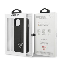 Guess GUHCP13SPSATLK Hardcase Saffiano Triangle Logo for iPhone 13 mini 5,4" / black