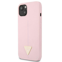 Guess GUHCP13SSLTGU Silicone Triangle Hardcase for iPhone 13 mini 5,4" / purple