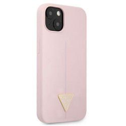 Guess GUHCP13SSLTGU Silicone Triangle Hardcase for iPhone 13 mini 5,4" / purple