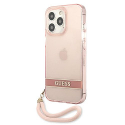 Guess GUHCP13XHTSGSP Hardcase Translucent Stap for iPhone 13 Pro Max 6,7" / pink