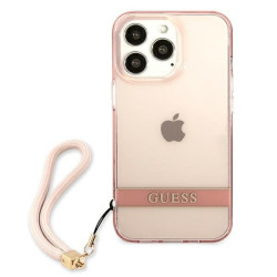 Guess GUHCP13XHTSGSP Hardcase Translucent Stap for iPhone 13 Pro Max 6,7" / pink