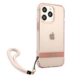 Guess GUHCP13XHTSGSP Hardcase Translucent Stap for iPhone 13 Pro Max 6,7" / pink
