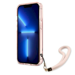 Guess GUHCP13XHTSGSP Hardcase Translucent Stap for iPhone 13 Pro Max 6,7" / pink