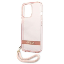 Guess GUHCP13XHTSGSP Hardcase Translucent Stap for iPhone 13 Pro Max 6,7" / pink