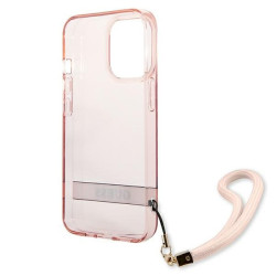 Guess GUHCP13XHTSGSP Hardcase Translucent Stap for iPhone 13 Pro Max 6,7" / pink