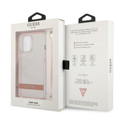 Guess GUHCP13XHTSGSP Hardcase Translucent Stap for iPhone 13 Pro Max 6,7" / pink
