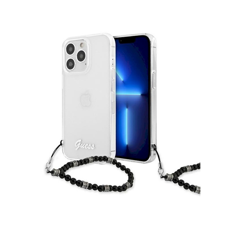 Guess GUHCP13XKPSBK Hardcase for iPhone 13 Pro Max 6.7" / Transparent Black Pearl