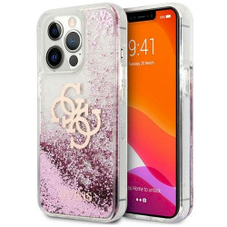 Guess GUHCP13XLG4GPI Hardcase 4G Big Liquid Glitter for iPhone 13 Pro Max 6.7" / pink