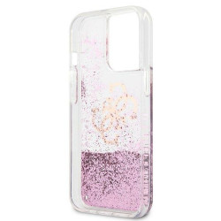 Guess GUHCP13XLG4GPI Hardcase 4G Big Liquid Glitter for iPhone 13 Pro Max 6.7" / pink