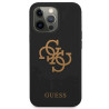 Guess GUHCP13XLS4GGBK Silicone 4G Logo Hard Case for iPhone 13 Pro Max 6.7" / black