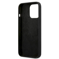 Guess GUHCP13XLS4GGBK Silicone 4G Logo Hard Case for iPhone 13 Pro Max 6.7" / black