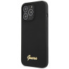 Guess GUHCP13XLSLMGBK Silicone Script Gold Logo Hardcase for iPhone 13 Pro Max 6.7" / black