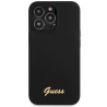 Guess GUHCP13XLSLMGBK Silicone Script Gold Logo Hardcase for iPhone 13 Pro Max 6.7" / black