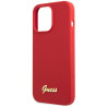 Guess GUHCP13XLSLMGRE Silicone Vintage Gold Logo Hardcase for iPhone 13 Pro Max 6.7" / burgundy