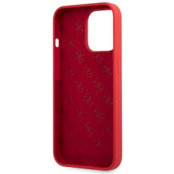 Guess GUHCP13XLSLMGRE Silicone Vintage Gold Logo Hardcase for iPhone 13 Pro Max 6.7" / burgundy