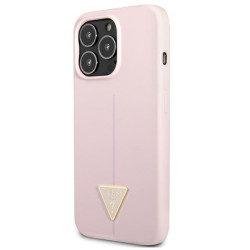Guess GUHCP13XSLTGU Silicone Triangle Hardcase for iPhone 13 Pro Max 6,7" / purple