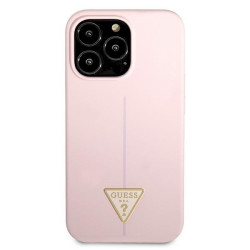 Guess GUHCP13XSLTGU Silicone Triangle Hardcase for iPhone 13 Pro Max 6,7" / purple