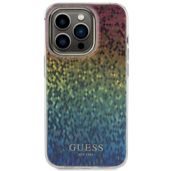 Guess GUHCP14LHDECMI Hardcase IML Faceted Mirror Disco Iridescent for iPhone 14 Pro 6.1"