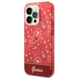 Guess GUHCP14LHGBNHR Hardcase Bandana Paisley for iPhone 14 Pro 6,1" / red
