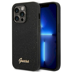 Guess GUHCP14LHGGSHK Glitter Script Hardcase for iPhone 14 Pro 6,1" / black