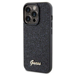 Guess GUHCP14LPMSDGSK Hardcase Disco Metal Script for iPhone 14 Pro 6.1" / black
