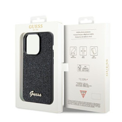 Guess GUHCP14LPMSDGSK Hardcase Disco Metal Script for iPhone 14 Pro 6.1" / black