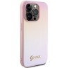 Guess GUHCP14LPSAIRSP Saffiano Iridescent Script Hardcase for iPhone 14 Pro 6.1" / pink