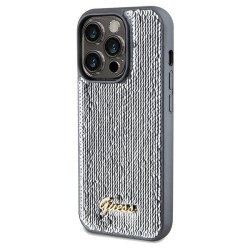 Guess GUHCP14LPSFDGSS Hardcase Sequin Script Metal for iPhone 14 Pro 6.1" / silver