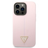 Guess GUHCP14LSLTGU Silicone Triangle Hardcase for iPhone 14 Pro 6,1" / purple