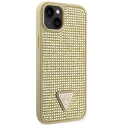 Guess GUHCP14MHDGTPD Hardcase Rhinestone Triangle for iPhone 14 Plus/15 Plus 6.7" / gold