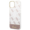 Guess GUHCP14MHG4MHP Hardcase 4G Pattern Script for iPhone 14 Plus / 15 Plus 6.7" / pink