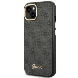 Guess GUHCP14MHG4SHK Hardcase 4G Vintage Gold Logo for iPhone 14 Plus / 15 Plus 6.7" / black