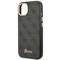 Guess GUHCP14MHG4SHK Hardcase 4G Vintage Gold Logo for iPhone 14 Plus / 15 Plus 6.7" / black
