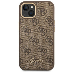 Guess GUHCP14MHG4SHW Hardcase 4G Vintage Gold Logo for iPhone 14 Plus/15 Plus 6.7" / brown
