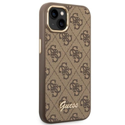 Guess GUHCP14MHG4SHW Hardcase 4G Vintage Gold Logo for iPhone 14 Plus/15 Plus 6.7" / brown