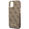 Guess GUHCP14MHG4SHW Hardcase 4G Vintage Gold Logo for iPhone 14 Plus/15 Plus 6.7" / brown