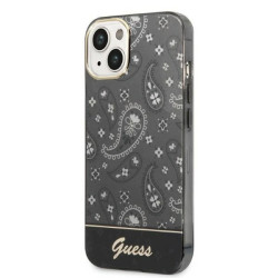 Guess GUHCP14MHGBNHK Hardcase Bandana Paisley for iPhone 14 Plus / 15 Plus 6.7" / black