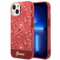 Guess GUHCP14MHGBNHR Hardcase Bandana Paisley for iPhone 14 Plus / 15 Plus 6.7" / red